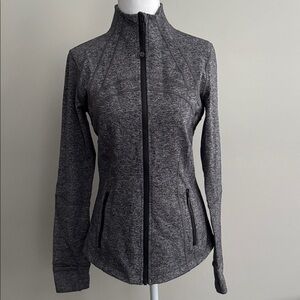 Lululemon Define Nulu Charcoal Heather Jacket size 8